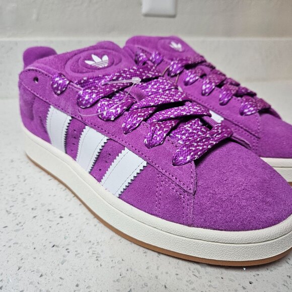 Adidas Campus 00s New Without Box Womens Size 9.5 Purple Burst Cloud White - Picture 4 of 9